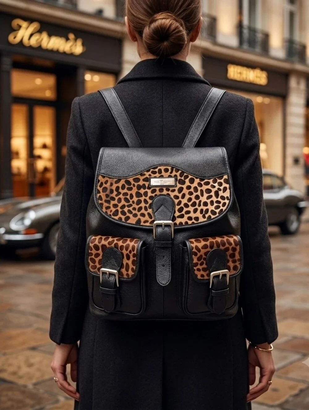 ✨ NWT Two Pretty Handcrafted Full Grain Leather Convertible Backpack ✨